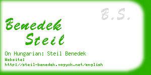 benedek steil business card